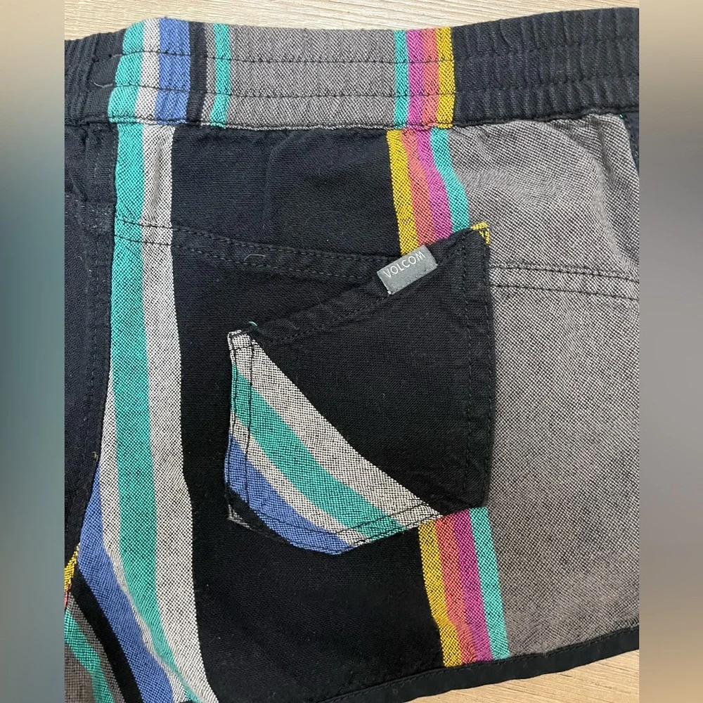 Volcom Multicolor Striped Line Up Shorts - Picture 4 of 7